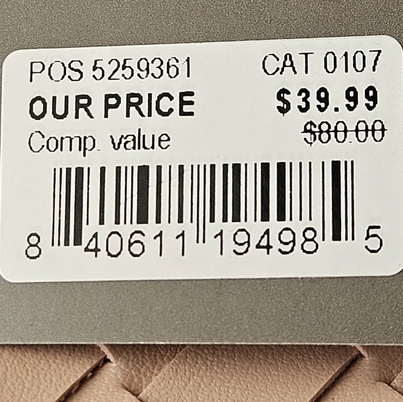 CROWN VINTAGE Woven Handbag/Crossbody NWT - Picture 6 of 9